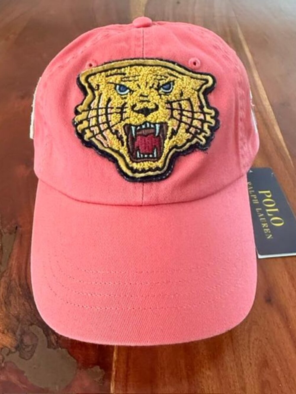 1 OF 1  POLO RALPH LAUREN NANTUCKET RED VARSITY TIGER PRL CAPTAIN 67 HAT CAP NWT